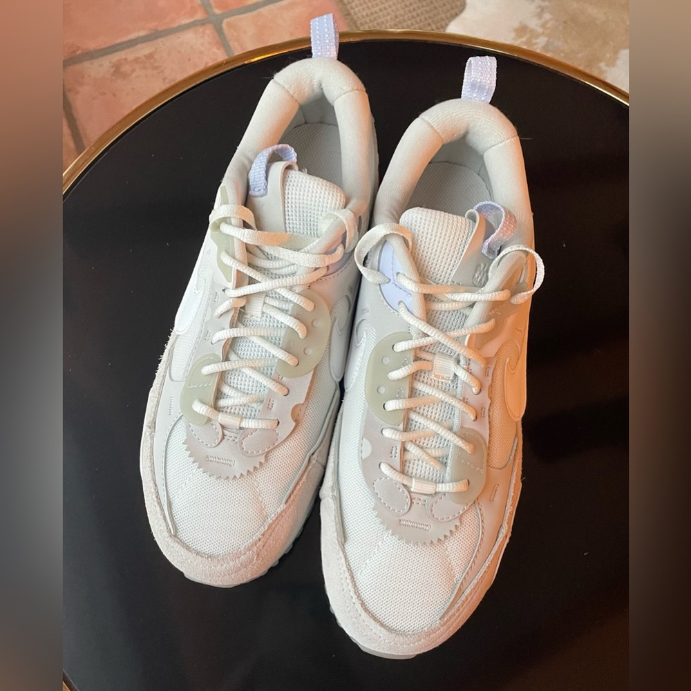 Nike Air Max 90 Futura Triple White (W) Sneakers Athletic Shoes - Picture 3 of 9
